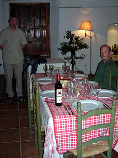 Evening meal @ the finca